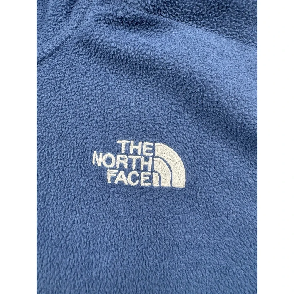The North Face Teens Blue Glacier Zip Up Hooded Fleece Jacket Size XL 14/16